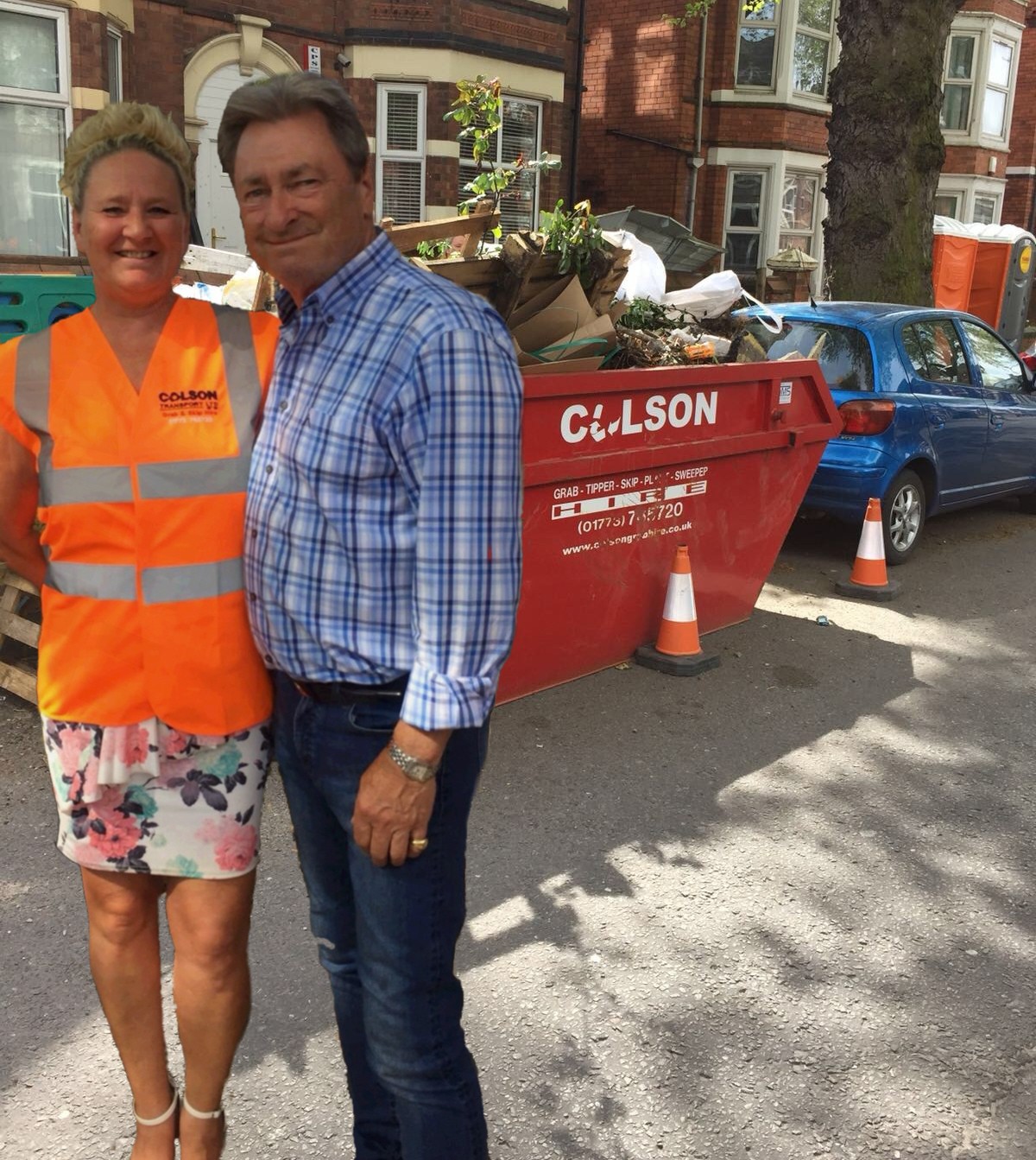 colson transport skip nottingham with alan titchmarsh