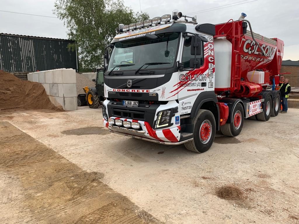 ready mix concrete truck in nottingham